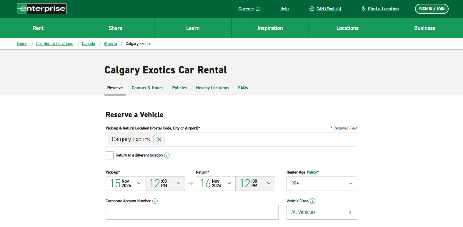 Exotic Car Collection by Enterprise