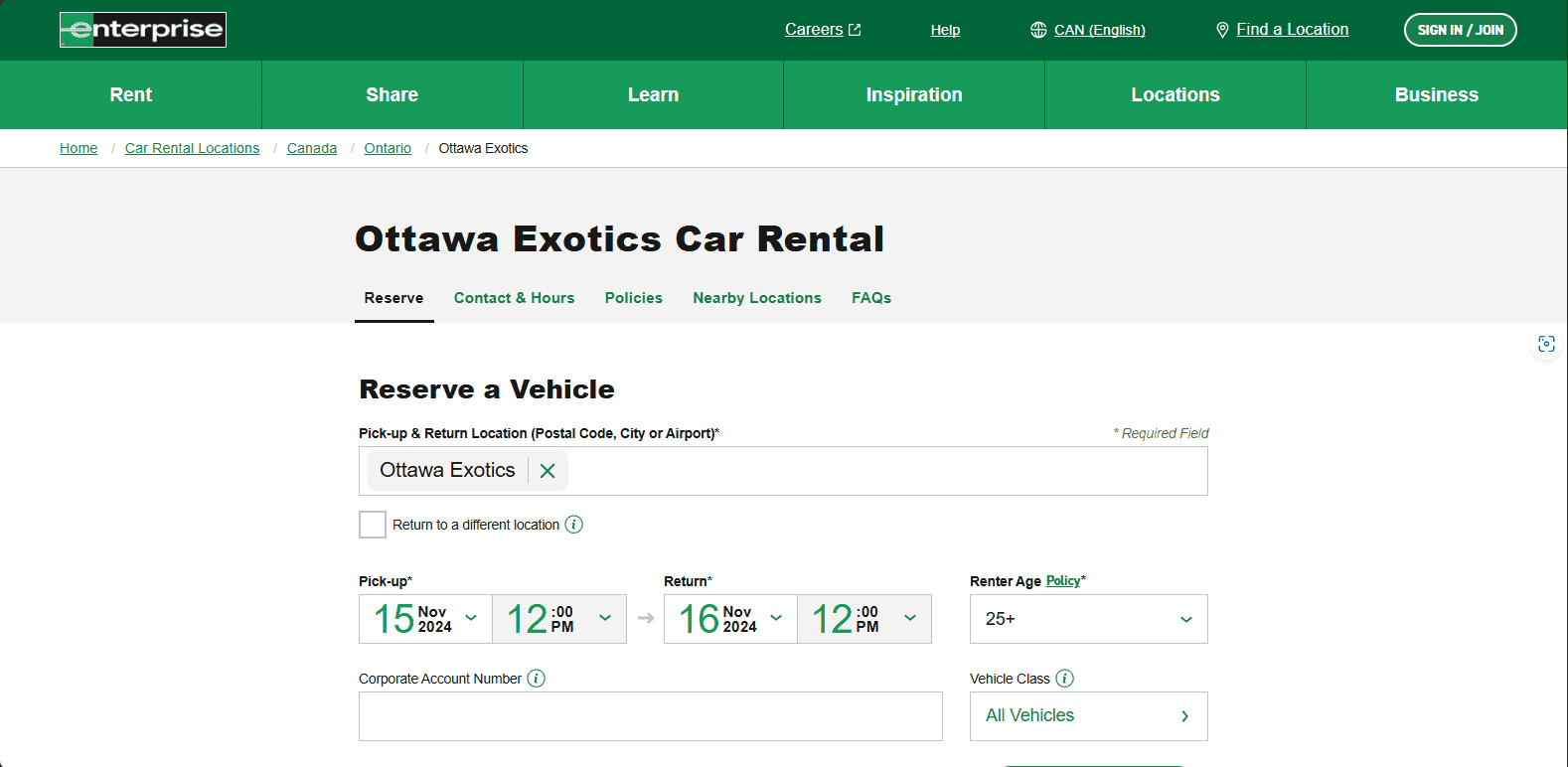 Exotic Car Collection by Enterprise