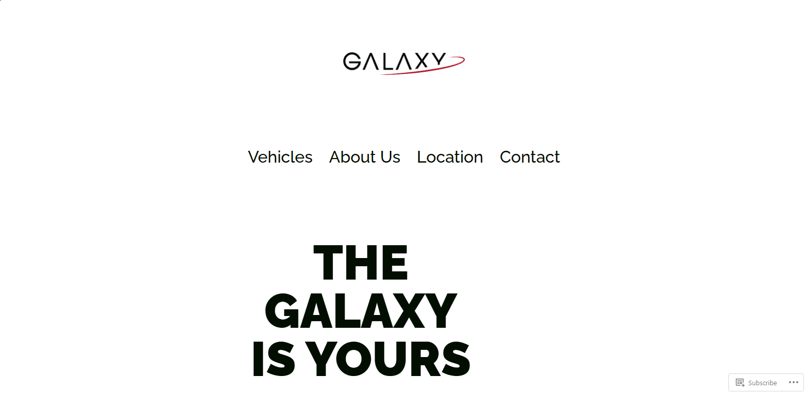 Galaxy Auto Rentals cover