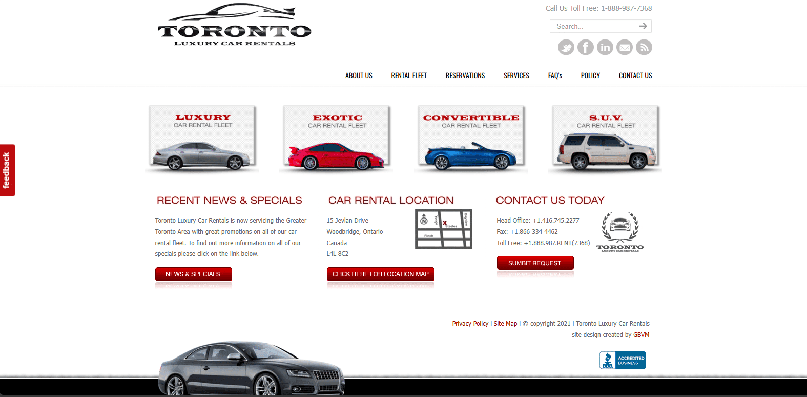 Toronto Luxury Car Rentals